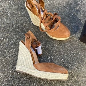Suede Steve Madden wedges